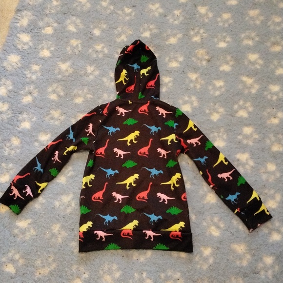 Kid's EUC JX Star moisture wicking zip front DINOSAUR jacket Sz 4-5 years - Picture 3 of 4